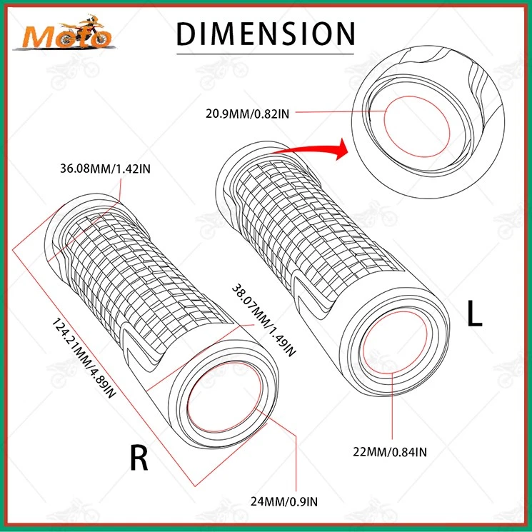 Рукоятки руля с ЧПУ рукоятки торцевая вилка для SUZUKI DR650 DR 650 S DR 650 SE - Изображение 2 из 4