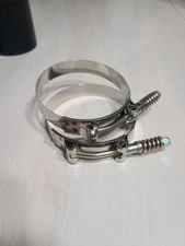 2- 82mm-90mm Stainless Steel Spring Loaded T-Bolt Clamp  Hose Pipe