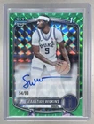 Sebastian Wilkins 2025 Bowman Chrome Green Geometric Refractor 1st RC Auto /99