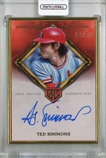 2023 Topps Gilded Collection Ted Simmons Hall Famers Auto Rose Gold /50