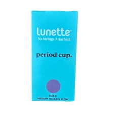 Lunette Reusable Menstrual Cup Coral Model 2 For Normal to Heavy Flow in Violet