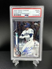 2020 Topps Chrome Rookie AUTOGRAPH - KYLE LEWIS RC Auto Baseball Card PSA 9 MINT. rookie card picture