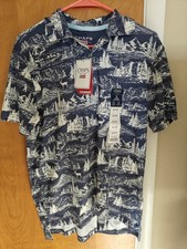 Chaps Performance Blue Polo Shirt Men's Small Easy-Dry Winter Deer Soft NEW 