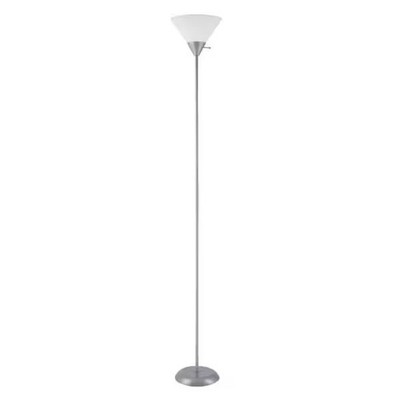 Globe Electric Elliott 72 in. Silver Floor Lamp