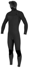 O'Neill Men's Hyperfreak 4/3mm Chest Zip Full Wetsuit w/ Hood - Black - New
