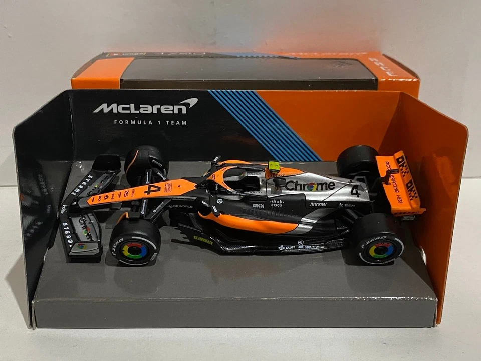 BURAGO McLaren MCL60 2023 British Grand Prix F1 1:43 Ixo Diecast - Imagen 3 de 4