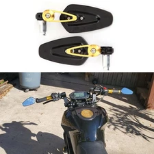 For Suzuki GSXR750 GSXR600 Handle Bar End Mirrors Motorcycle Rear View Mirrors A