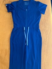 Figs Women s Rafaela Cargo Wide Leg Scrub Jumpsuit Navy Blue, Size Medium