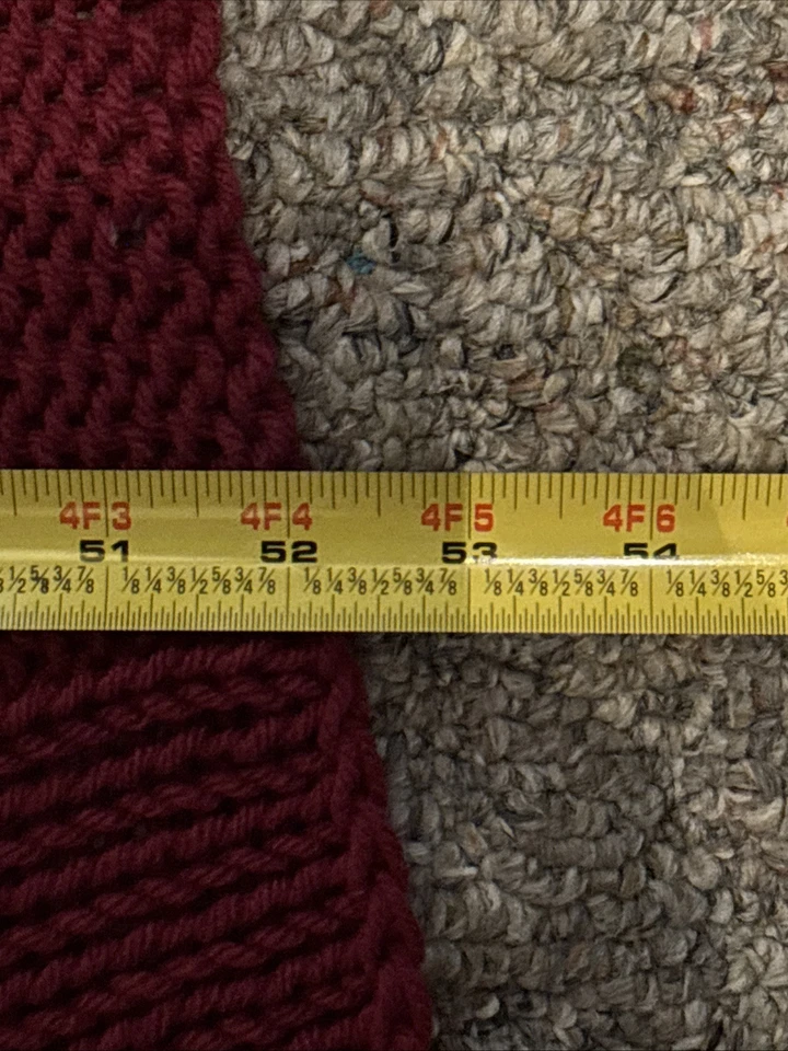 Handmade Quilt Crochet 60” X  56” Throw Cottage Granny Core - Image 3 of 4