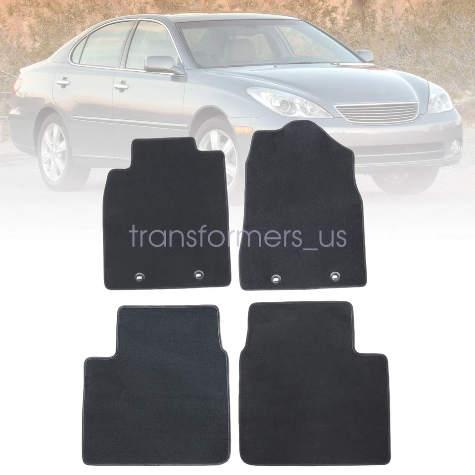 Alfombrillas de terciopelo de repuesto negras nuevas 2002-2006 para Lexus ES300 ES330 Foto 2 de 4