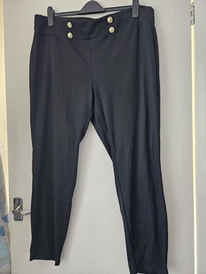 BNWOT LEGGINGS SIZE 22 (3XL) WITH DECORATIVE GOLD BUTTONS - Image 1 of 2