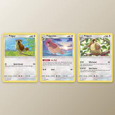Pidgey Pidgeotto Pidgeot, 3 Card Set, Evolution Line, Team Up