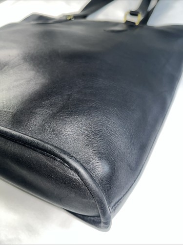 Laura USA Black Soft Glove Tanned Leather Zip Shoulder Bag Purse Tote Size Large - Picture 7 of 22