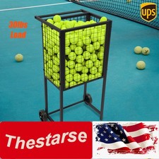 Free Standing Tennis Ball Hopper Basket Teaching Tennis Ball Cart With Wheels