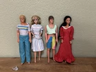 Lot Of 4 Vintage Barbie & Ken Dolls 1980s 1990s