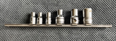 Snap On FLE Socket 6pc Metric:  TLE 6, 7, 8,  1/4 FLE 10  12, 16, 3/8 