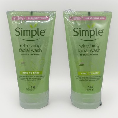 2 New Simple Sensitive Skin Experts  Kind To Skin  - Refreshing Facial Wash