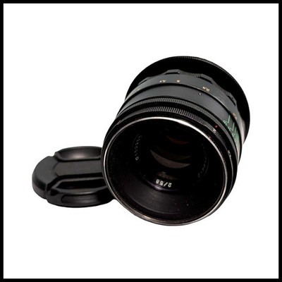 Helios 44-2 58mm f2 Lens USSR Vintage Soviet M42 Mount and Canon EF adapter