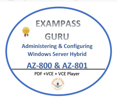 AZ-800 & AZ-801 Exam dumps bundle! 256 & 300QA ! JUNE UPDATES!!