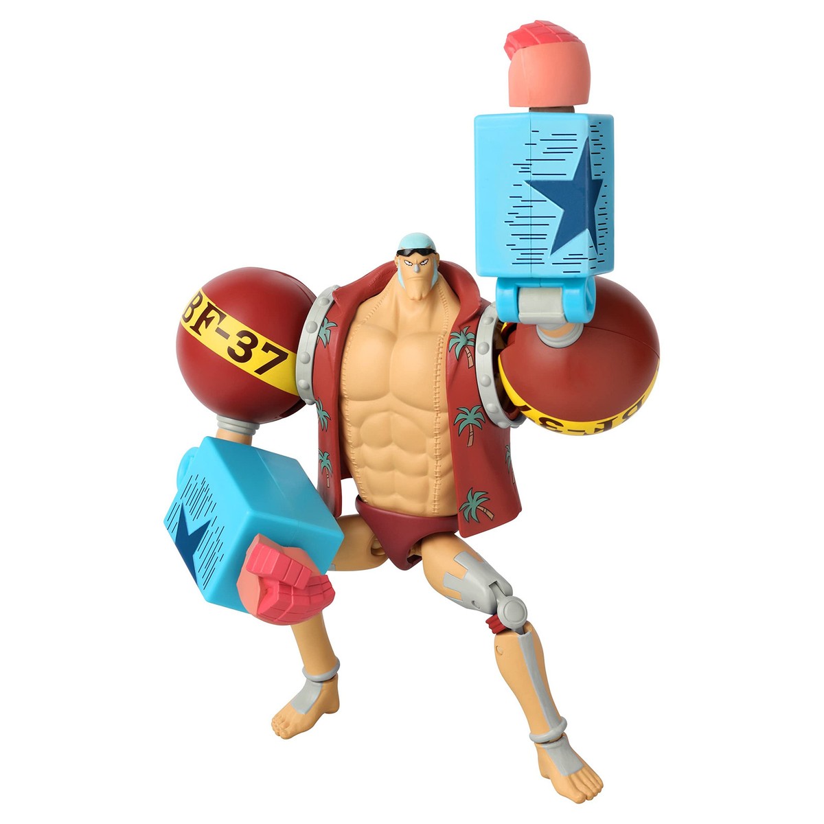 One Piece Franky Action Figure 65 Inch Cyborg Straw Hat Pirates