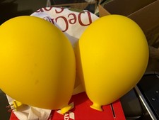 Lot of 3 Ikea Dromminge Balloon Child Wall Lamps Lights Yellow