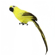 Feathered Parrot Model Easy to Install Fake Macaw Decoration Handmade Lifelike