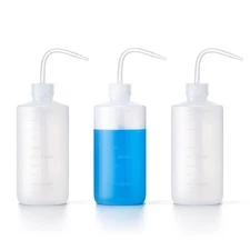 3 Pack 16oz Squeeze Bottles Bent Nozzle Leak Proof Angled Tip for Oils Crafts