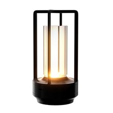 Table Lamp, Portable Cordless Rechargeable LED Lamp, 3-Colour Dimming Black-1