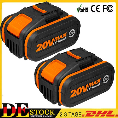 NEW 2X  8,0Ah 20V MAX Akku Für Worx  Ersatzakku WA3553 WA3556 WA3551