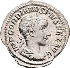 Antike, Gordianus III. Pius 238-244 AC, Denar, ohne Jahr (241 AC), IMP GORDIA...