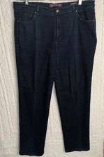 Gloria Vanderbilt Jeans Womens 16W Amanda Straight Stretch Blue Denim Cotton