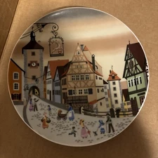 Rothenburg Hirschmann Collector Plate Barbara Furstenhofer 7.5"