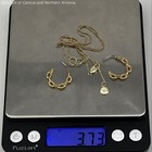 925 Sterling Silver Gold Plated Necklace & Madewell Earrings w/925 Posts 3.7g — photo 5