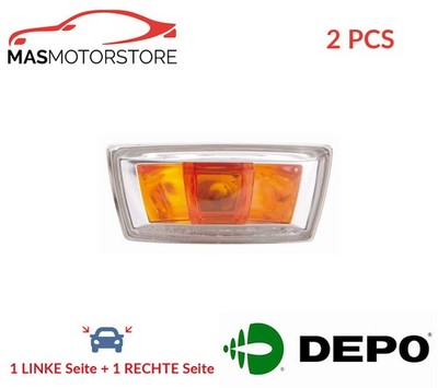 BLINKER BLINKLICHT BLINKLEUCHTE LATERAL INSTALLATION DEPO 442-1407L-UQ-CY 2PCS I
