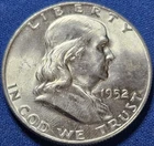A 1952 D Franklin Half Dollar BU Nice Coin!