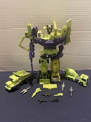 Transformers G1 Devastator Hasbro Takara 1984 Constructicons 98% ++ Extra READ