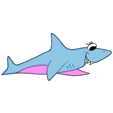 Decal Vinyl Sticker Shark Made in USA