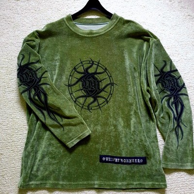 Bike Velvet Monkees Vintage Pullover Techno Rock Metall Festival Gr. M  grün