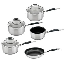 Cookware Set by Stoven – 5 Piece Soft Touch Induction Dishwasher Safe