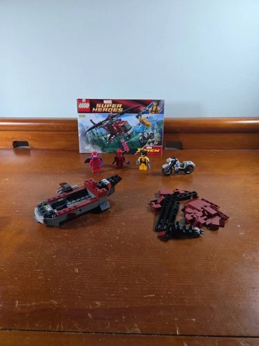 LEGO Marvel Wolverine's Chopper Showdown 6866 Incomplete With Manual/figs No Box