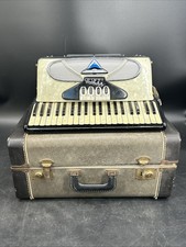 Vintage Iorio Candido Piano Accordion 120 Bass 41 Key Italy Cream Pearl w/ Case
