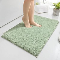 Badezimmerteppich Mikrofaser Rutschfest Waschbar 40X60Cm Badematte