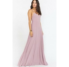 Show Me Your MuMu Godshaw Goddess Gown Dress Antique Rose Chiffon Size XL NWT