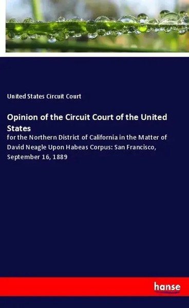 United States Circuit Court | Opinion Of The Circuit Court Of The United States-image