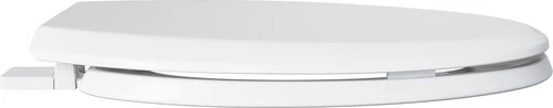 PROFLO PFTSHEC2000 White Elongated Closed Front Toilet Seat & Lid - Picture 6 of 8