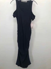 Pre-Owned Michael Stars Navy Size Medium Long Sleeveless Dress