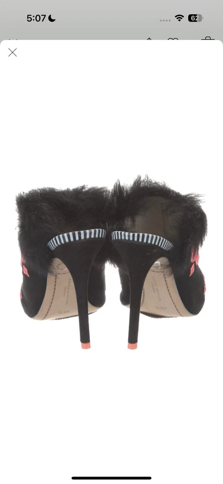 Tacón deslizante floral con adornos de piel Sophia Webster Foto 4 de 4