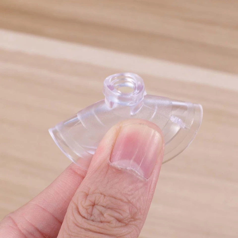  Ganci da parete con ventose in plastica trasparente da 30 pezzi senza ganci per - Immagine 4 di 4