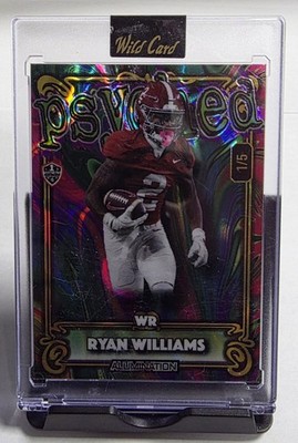 Ryan Williams Alabama 2024 Wild Card Alumination ''Just the Hits'' Psyched 1/5 