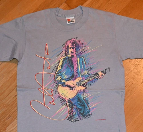 SANTANA original concert tour tee t-shirt S Sma 1980s vintage concert t-shirt, vintage, size S, single stitch, B+ condition